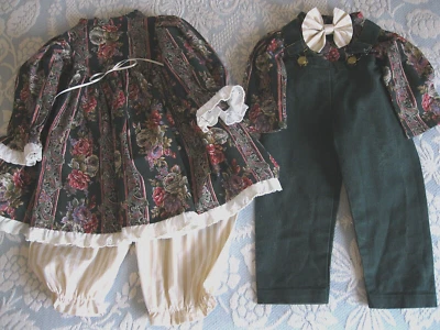 Ropa de muñeca de colección americana hecha a mano EE. UU. NIÑO Y NIÑA O oso de peluche mediano/grande Foto 1 de 4