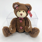 Russ Berrie Cookie Bear 13" Plush Stuffed Animal Christmas Peppermint Weighted