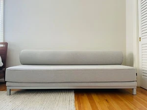 DESIGN WITHIN REACH Twilight Sleeper Sofa—white/Grey - Picture 1 of 5