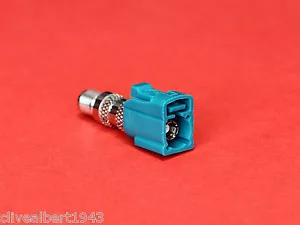 1 x FAKRA Female Waterblue Universal Code Z to SMA Female Adaptor "NEW" - Picture 1 of 4