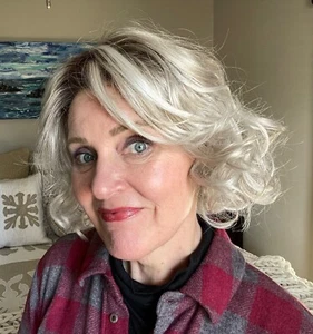 NEW FRONT LACE WIG: VIOLETTE BY ESTETICA DESIGNS, SHOWN IN SILVERSUN-RT8 - Picture 1 of 8