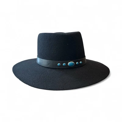 Sombrero 100% Lana Talla Pequeña Adulto Imitación Turquesa Corona Plana ENVÍO GRATUITO  Foto 1 de 4