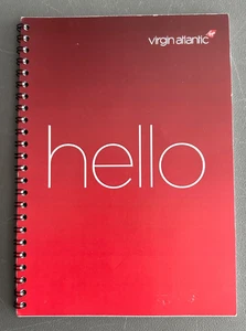 Cuaderno Virgin Atlantic HELLO cabina tripulación forrado con reglas - Imagen 1 de 6