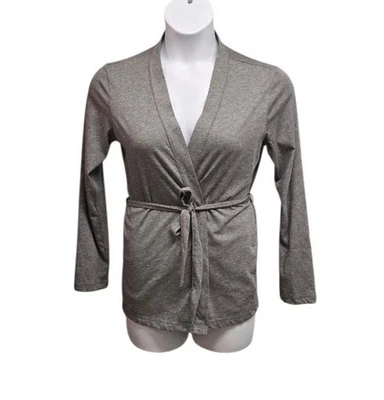 Cárdigan pijama tejido con cinturón gris XS Charter Club Intimates para mujer ropa de salón  Foto 1 de 4