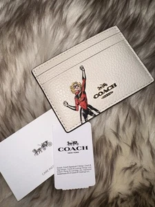 COACH Marvel Card Case CAPTAIN MARVEL CAROL DANVERS NWT! - Picture 1 of 10