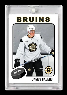 2025-26 詹姆斯·哈根斯 NHL 未来明星新秀卡 #44 波士顿棕熊队 — 第 1/3 张图片