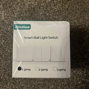 Filotimo WiFi Smart Wand Lichtschalter 1 Gang Google Home App Alexa Timer - WEISS  - Bild 1 von 4