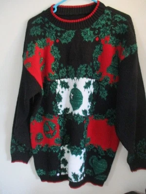 H&M Oversized Long Sleeve Knit Sweater Size XL Oversized  Holiday - Image 1 of 3