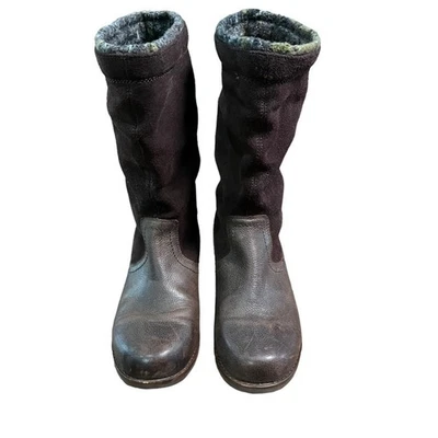OluKai Womens 7.5 Tall Suede Insulated Brown Winter Boots  - Image 1 of 4