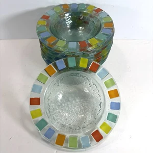 "Juego de 8 cuencos Villeroy Boch Twist Alea Vitrum vidrio artístico fundido multicolor 7,5""" - Imagen 1 de 5