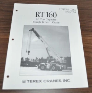 Folleto de especificaciones de camión grúa Terex RT 160 terreno áspero - Imagen 1 de 3