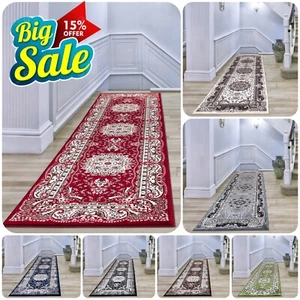 Non Slip Large Traditional Rugs Bedroom Living Room Hallway Runner Floor Carpet - Picture 1 of 88