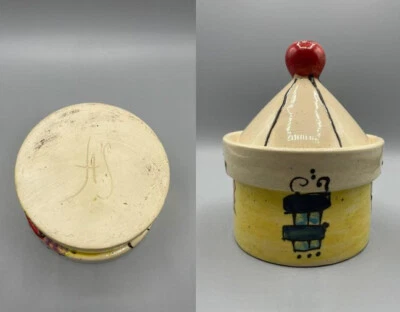 Ausgefallene Deckel Dose Studio Keramik Signiert Alt Rarität Wunderschön - Bild 1 von 4