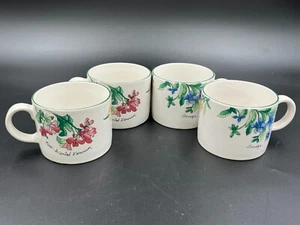 VTG Floral Majesticware By Sakura Coffee Tea Cup Mug Set of 6 Sue Zipkin - Picture 1 of 8