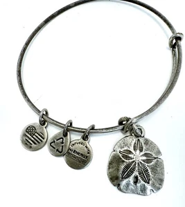 2015 ALEX y ANI dólar de arena + dijes brazalete de metal tono plata - Imagen 1 de 4