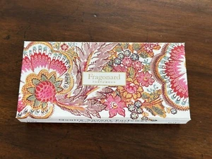 Fragonard Parfumeur 4 Perfumed Soaps Gift Box Rose, Jasmin, Verveine, Lavande - Picture 1 of 5