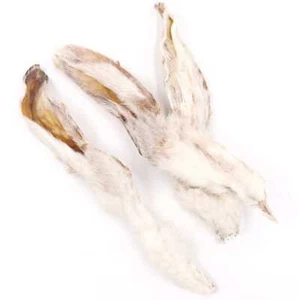 Kaninchenohren mit Fell dt. Herstellung Hasenohren Ohren Hundefutter Kausnack - Bild 1 von 48