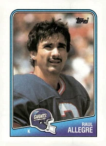 1988 Topps #278 Raul Allegre New York Giants Football Card - Picture 1 of 2