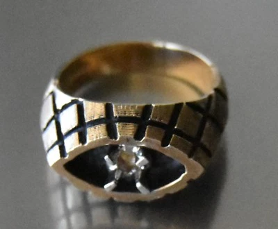 SPIDER WEB Ring Setting ~ Solid 10k White Gold ~ (Stone Size .25ct - .50ct) sz 9 - Image 1 of 4