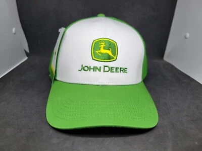 John Deere Para Hombres Parche Negro Richardson Trucker Sombrero Snapback Verde Blanco Foto 1 de 4
