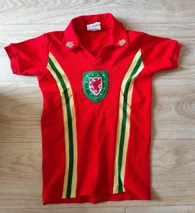 Wales 1976-79 Admiral Jungen Fußball Trikot Iconic Vintage Original Authentic - Bild 1 von 4