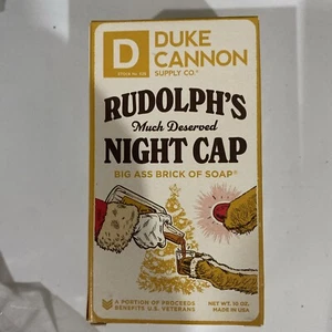 Duke Cannon RUDOLPH'S MUCH DESERVED NIGHTCAP Big Brick of Soap NEW IN BOX - Picture 1 of 8