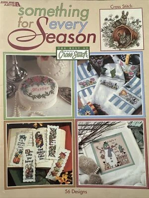 Something for Every Season 56 designs Cross Stitch Book Leisure Arts #3463 - Image 1 of 4