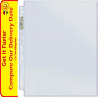 10 x ULTRA PRO 1 BOLSILLO PLATINO 8,5 x 11 FLEGAS FOTO CÓMIC IMPRESIÓN CARPETA PÁGINAS Foto 1 de 4