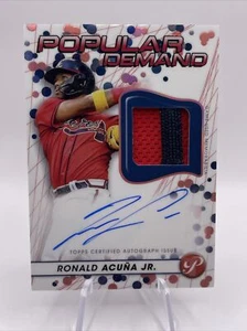 2023 Topps Pristine Ronald Acuña Jr Popular Demanda Auto Rosa Refractor/15 Acuña - Imagen 1 de 10