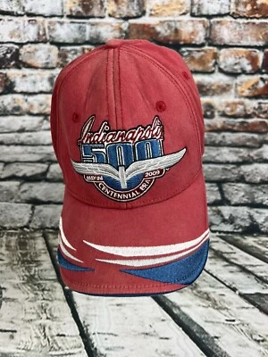 2009 Red Indianapolis 500 Brickyard Authentic Centennial Era Cap Hat Indy - Image 1 of 4