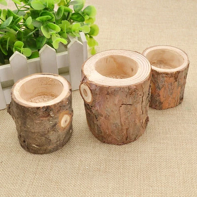 Wooden Candlestick Tree Branch Candle Holder Stand Creative Candle Stick 1pc - Image 1 of 4