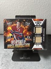 Jean Beliveau 2022 Leaf Lumber Hockey Weapons Of Mass Production Relic #5/5.