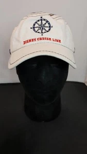 Disney Cruise Line Sailor Hat White Big Anchor Logo Adult Size Embroidered - Picture 1 of 6