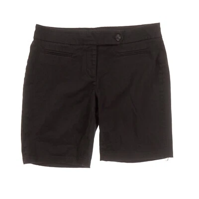 Pantalones cortos chinos Ann Taylor Loft negros para mujer Petites 4P Foto 1 de 4