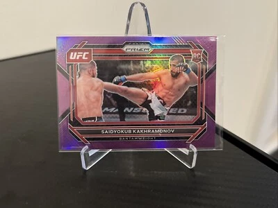 2023 Prizm UFC #41 SAIDYOKUB KAKHRAMONOV Rookie Purple Prizm /149! MINT! - Image 1 of 2