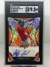 2020 Leaf Flash Fernando Tatis Jr. Orange Auto 9/10! SGC 9.5!