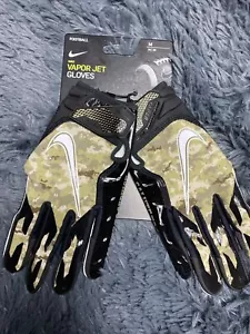 Nike Mens Vapor Jet 6.0 Salute to Service Football Receiver Gloves Camo Sz M - Picture 1 of 6
