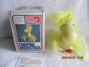 1965 Musical CHIRPING WOODSTOCK Bouncing Spring United Feature Syndicate Unused - Picture 1 of 12
