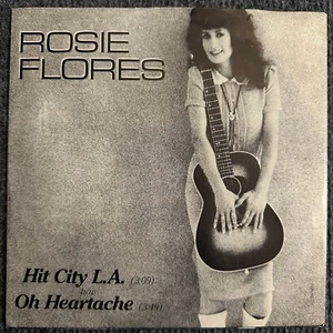 Rosie Flores Hit City L.A. 7" Single Vinyl Record 1982 Request Pic Sleeve 45rpm - Picture 1 of 4