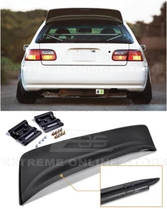 JDM BYS Estilo ABS Plástico Techo Trasero Ala del Alerón para 92-95 Honda Civic Hatchback - Imagen 1 de 10