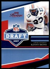 2007 Playoff Prestige NFL Draft RED Kenny Irons Auburn Tigers #NFLD-8