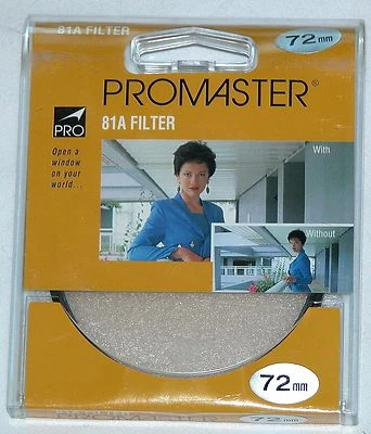 Pro 72mm 81A Lens Filter B&W Color Film Digital Warm Up promaster 72 mm Circular - Image 1 of 2