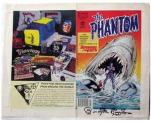 Cover I for UK's Wolf Publishing run on "The Phantom"'. Signed by Mike Hugg - Picture 1 of 1