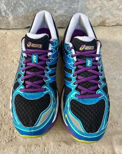 ASICS Gel Kayano 20 Anniversary Women's Sz 9.5 Running Shoes Black/Purple/Blue - Picture 1 of 7