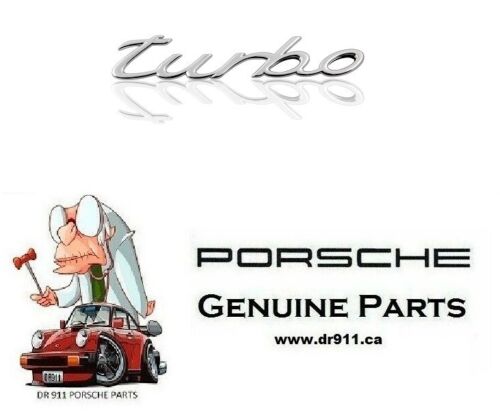 Porsche 911 01-05 Genuine Emblem TURBO EMBLEM CHROME 996559237034PU