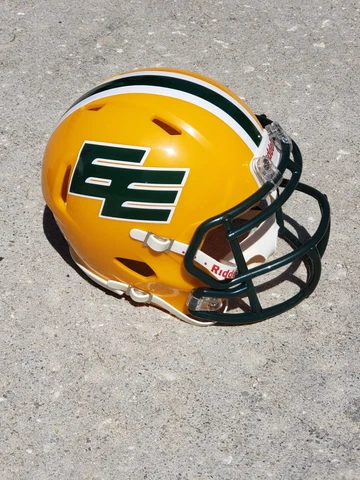 EDMONTON ELKS CFL NEW FOR 2022 FOOTBALL MINI SPEED HELMET Cover