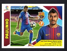 PAULINHO FICHAJE #35 FC BARCELONA 2017-18 CROMO PANINI LA LIGA SANTANDER ESTE