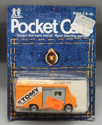 De colección 1974 Tomica Tomy Pocket Cars TOMY RACING TEAM VAN diecast juguete sellado sin usar, en caja Foto 1 de 4