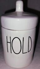 New Rae Dunn Ivory “HOLD” Canister/Jar 6”