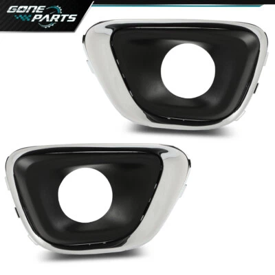 Fog Light Trim Fit For 2014-2017 Jeep Compass Set of 2 Driver and Passenger Side - Image 1 of 4